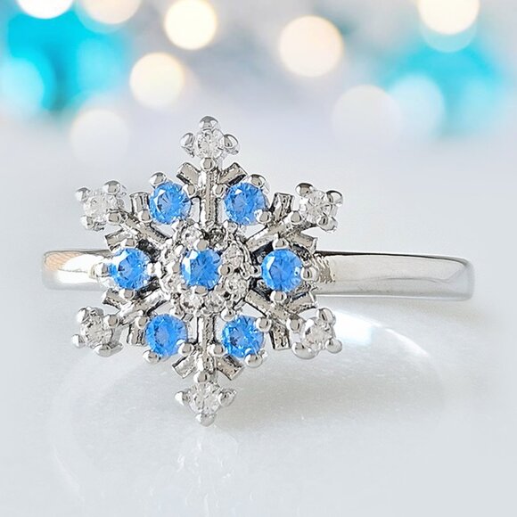 ULTRA RARE Snowflake 2018 Ring, 925 Sterling Silver Charmed Aroma - Picture 1 of 5